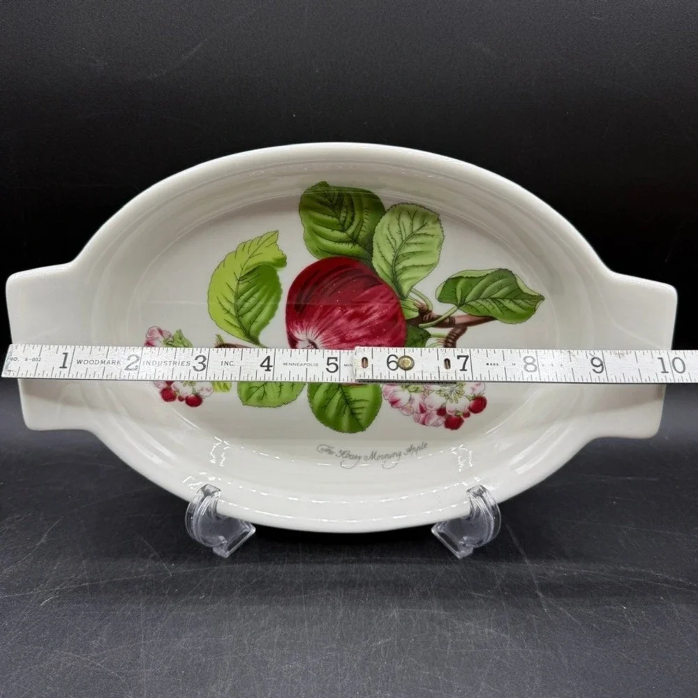 Portmeirion Pomona Morning Apple Oval Au Gratin Baking Serving Dish 12-3/4